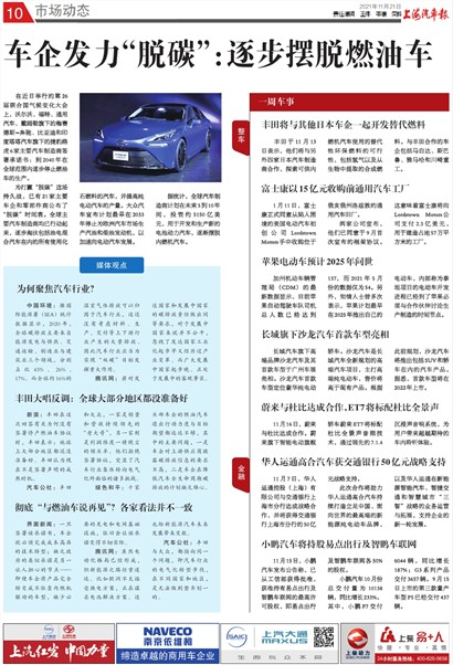 上海汽车报市场动态