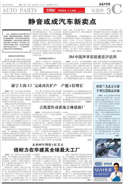 上海汽车报零部件
